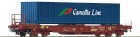 76751 Roco Standard pocket car with container